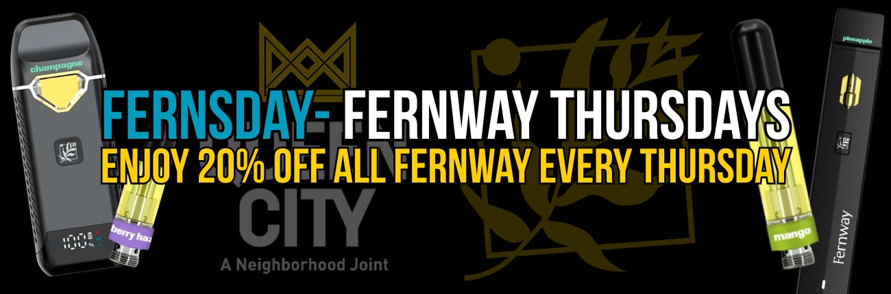 Fernway Thursdays, Get 20% off all Fernway