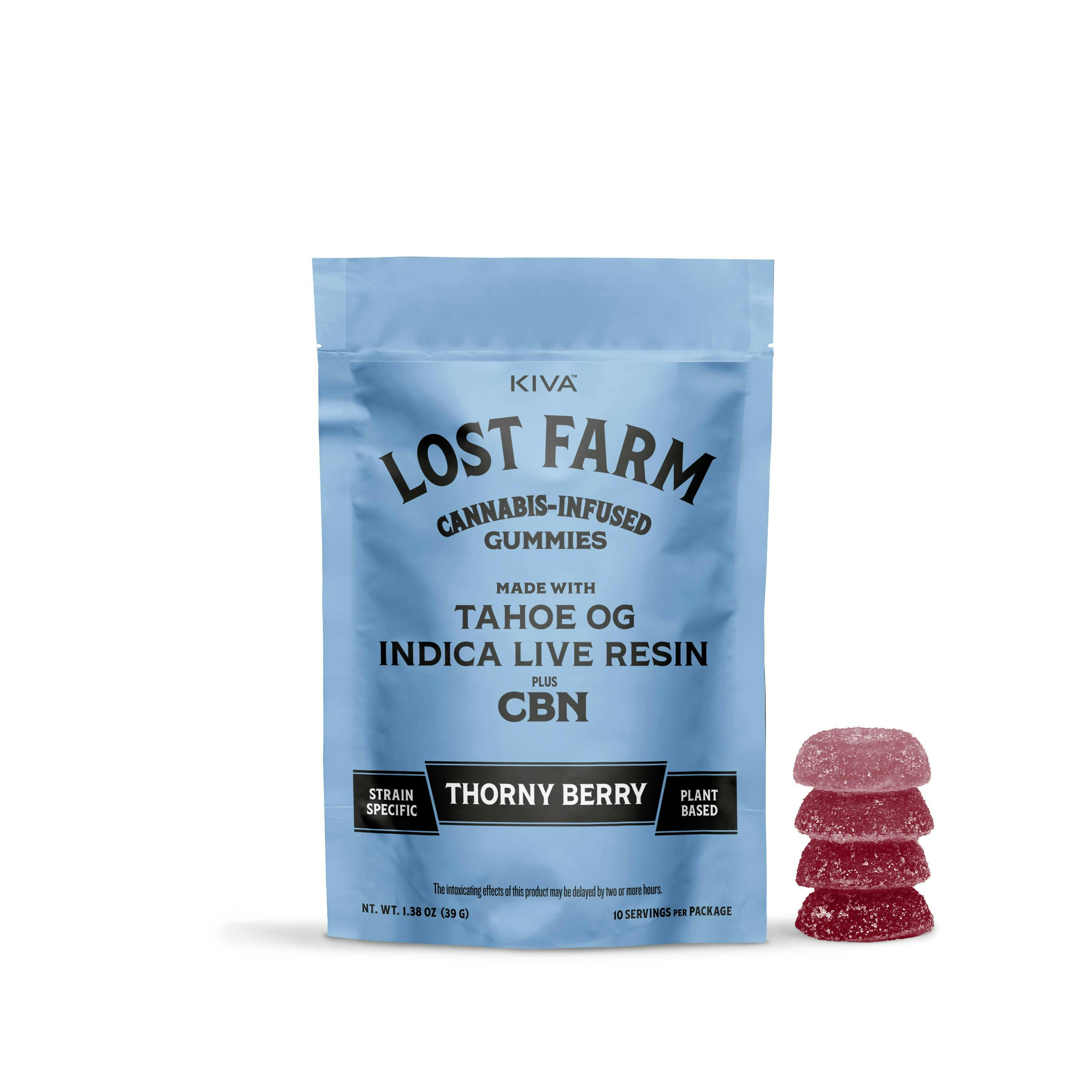 Lost Farms Thorny Berry 2:1 THC:CBN Live Resin Gummies - 100mg