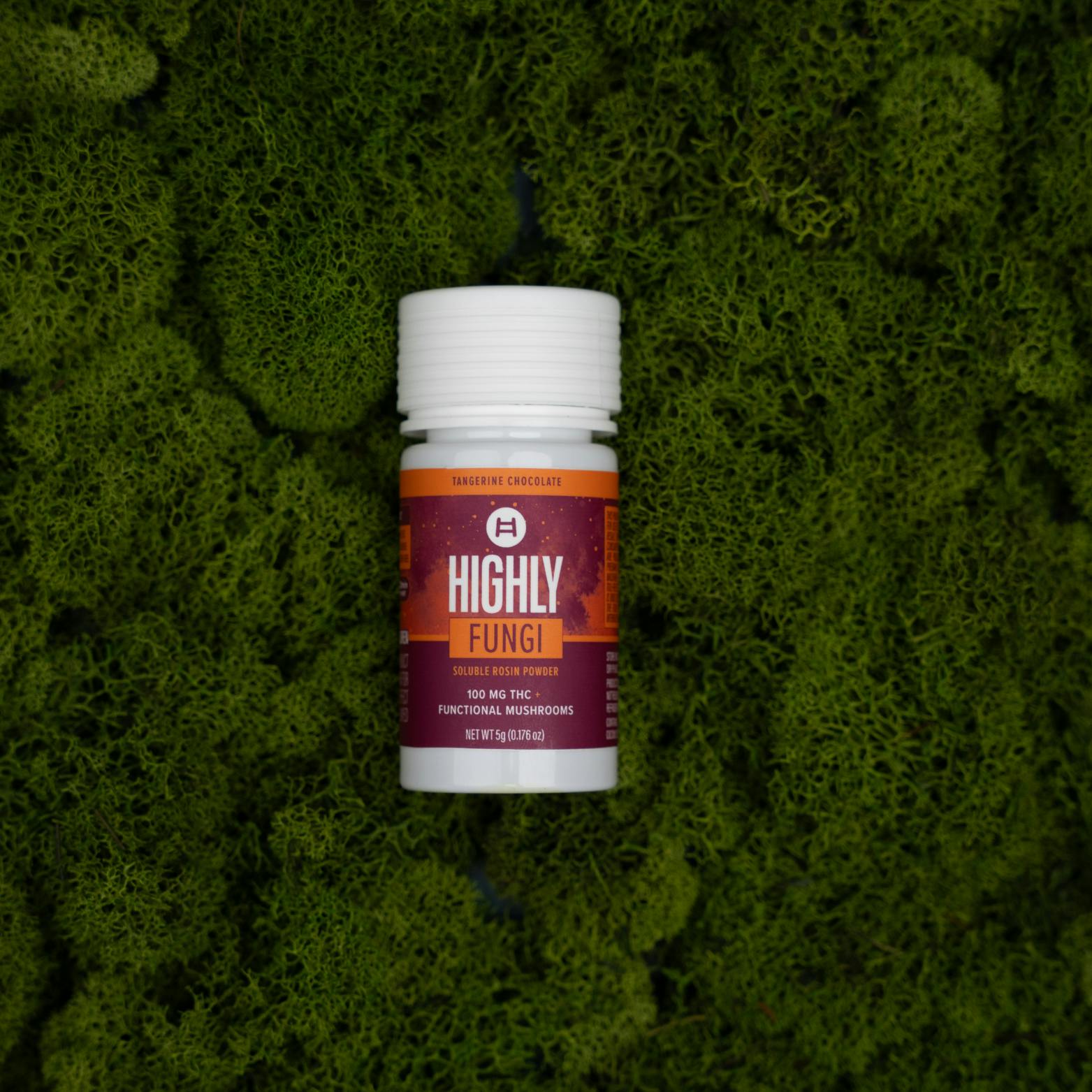 Highly Zen Tangerine Chocolate THC:Functional Mushrooms 1:10 Soluble Rosin Powder - 100mg