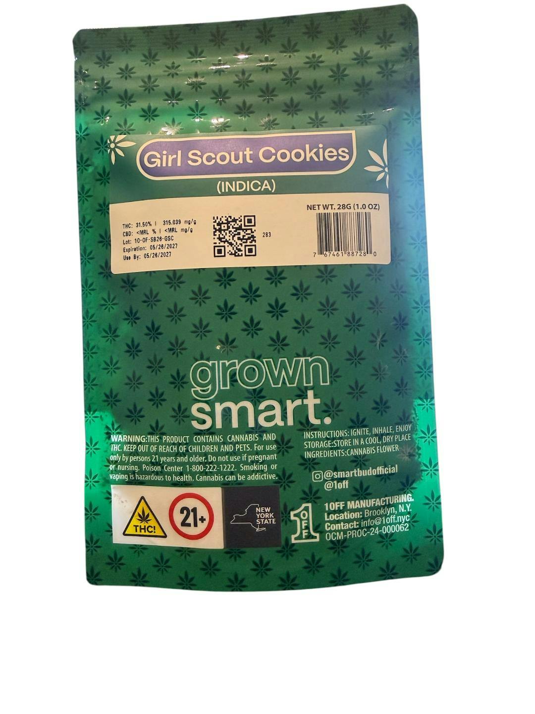 SMARTBUD |  Girl Scout Cookies | Flower-RTR | 28g - 1oz in Queens