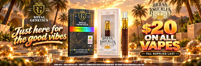 TERP SPECIAL- $20 Off On Brass Knuckles On All Vap