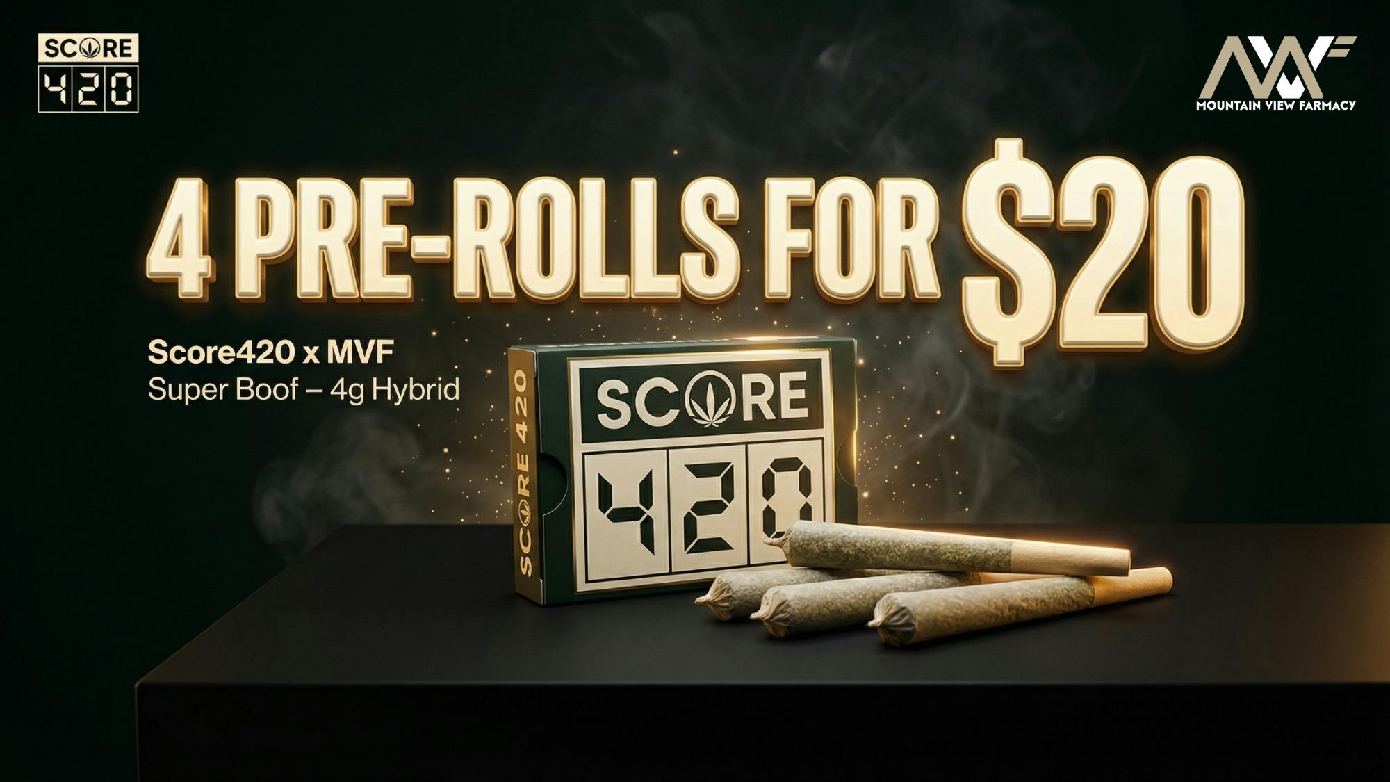 Score 420 - Super Boof - 4g Pre-Rolls