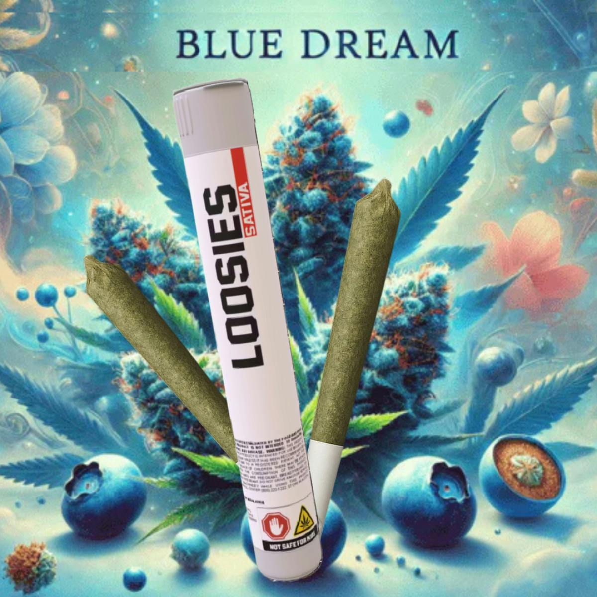 Loosies - Blue Dream Diamond Infused - Pre-Roll - 1g
