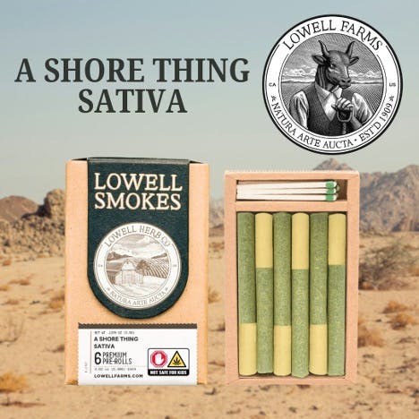 Lowell - A Shore Thing Sativa Blend - Pre Rolls 6 Pk - 3.5g