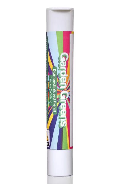 Garden Greens - A5 Diamond Infused Pre roll - 1g