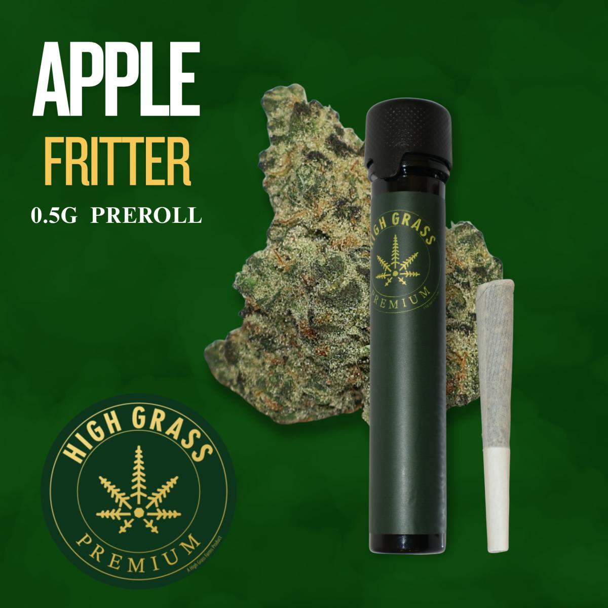 High Grass Premium - Apple Fritter Pre-Roll - 0.5g