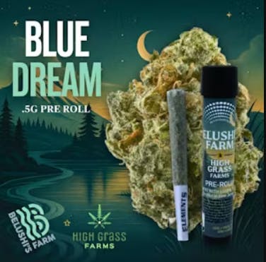 Belushi's Farms - Blue Dream Pre-Roll - 0.5g