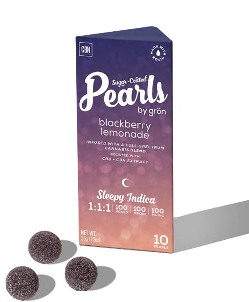 Gron - Blackberry Lemonade Pearls 1:1:1 CBD:CBN:THC 10pk - 100mg