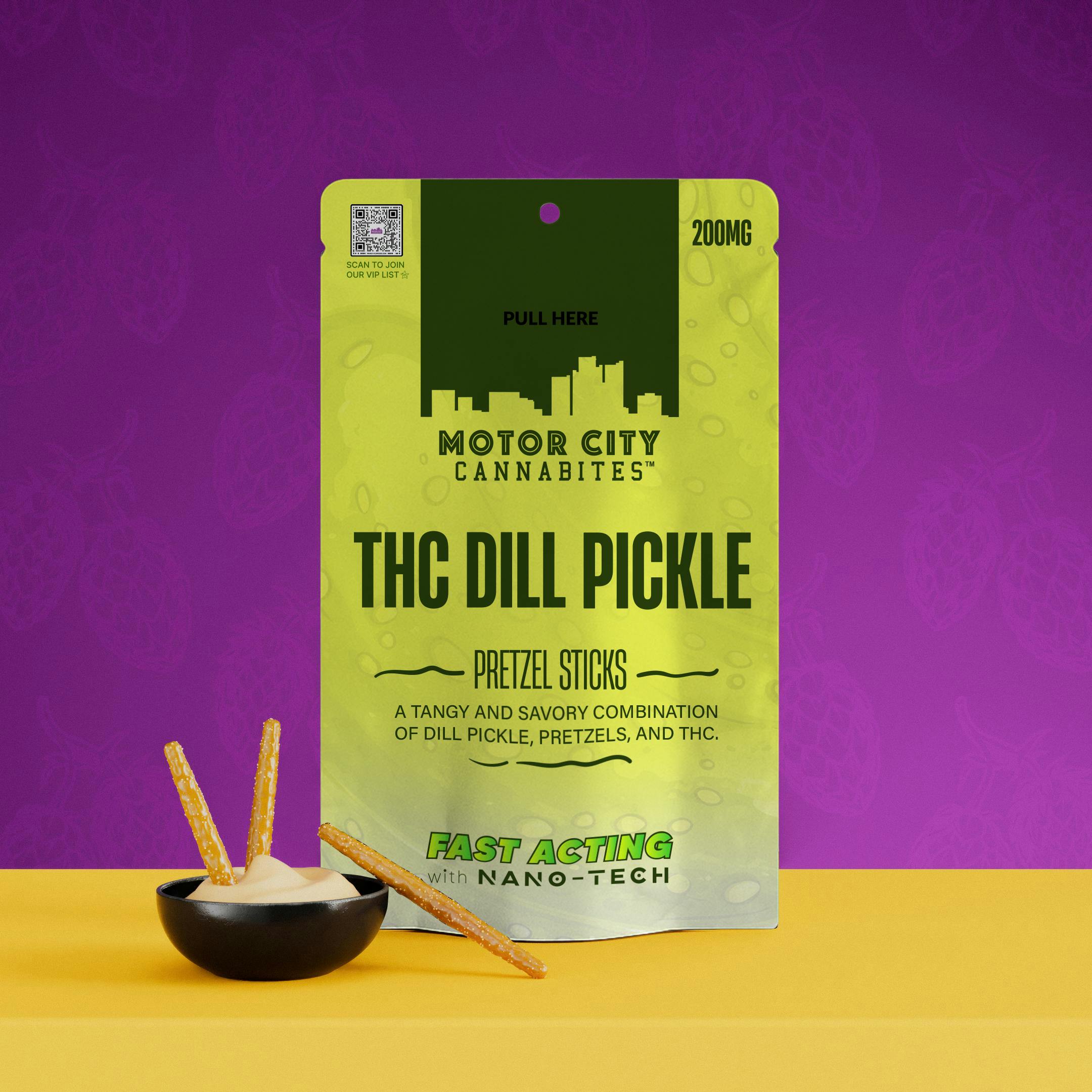 ジョルディ　15g 22g 10セット MOTOR CITY CANNABITES – Dill Pickle | Pretzel Sticks - 200mg for
