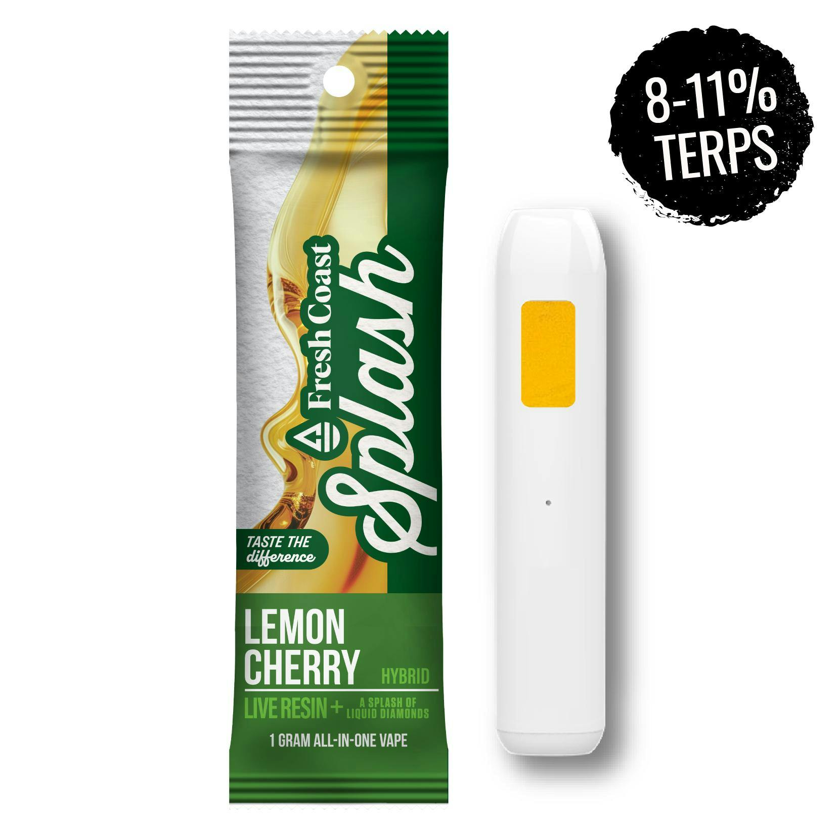 FRESH COAST EXTRACTS  Lemon Cherry | Live Resin & Liquid Diamonds  Disposable Vape - 1g for Sale in Ironwood, MI | RiZE Dispensary