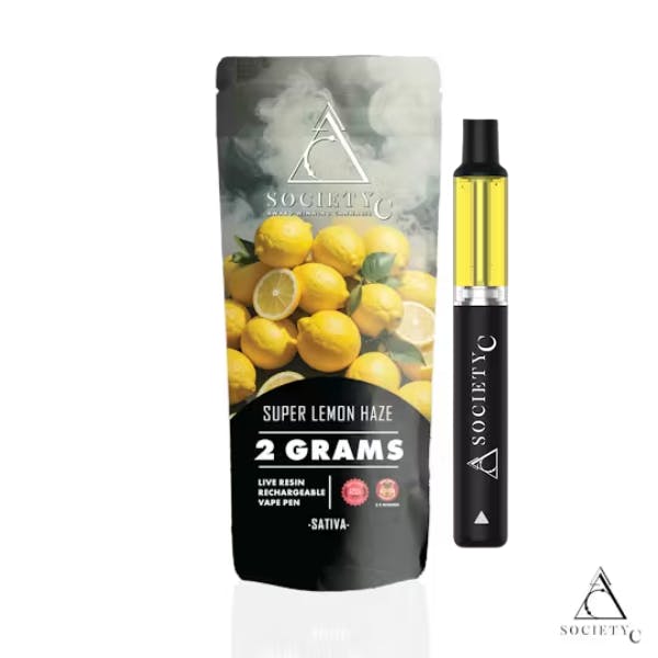 SOCIETY C – Super Lemon Haze | Live Resin Disposable Vape - 2g for