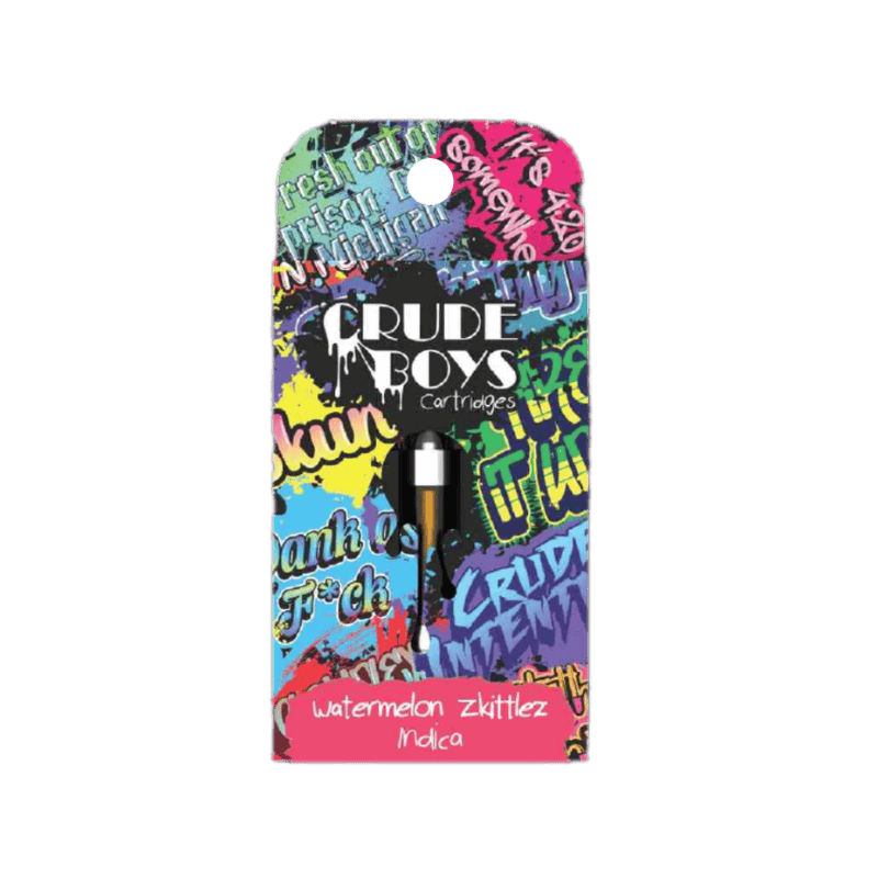CRUDE BOYS – Watermelon Zkittlez - CDT Vape Cart - 1g for Sale in