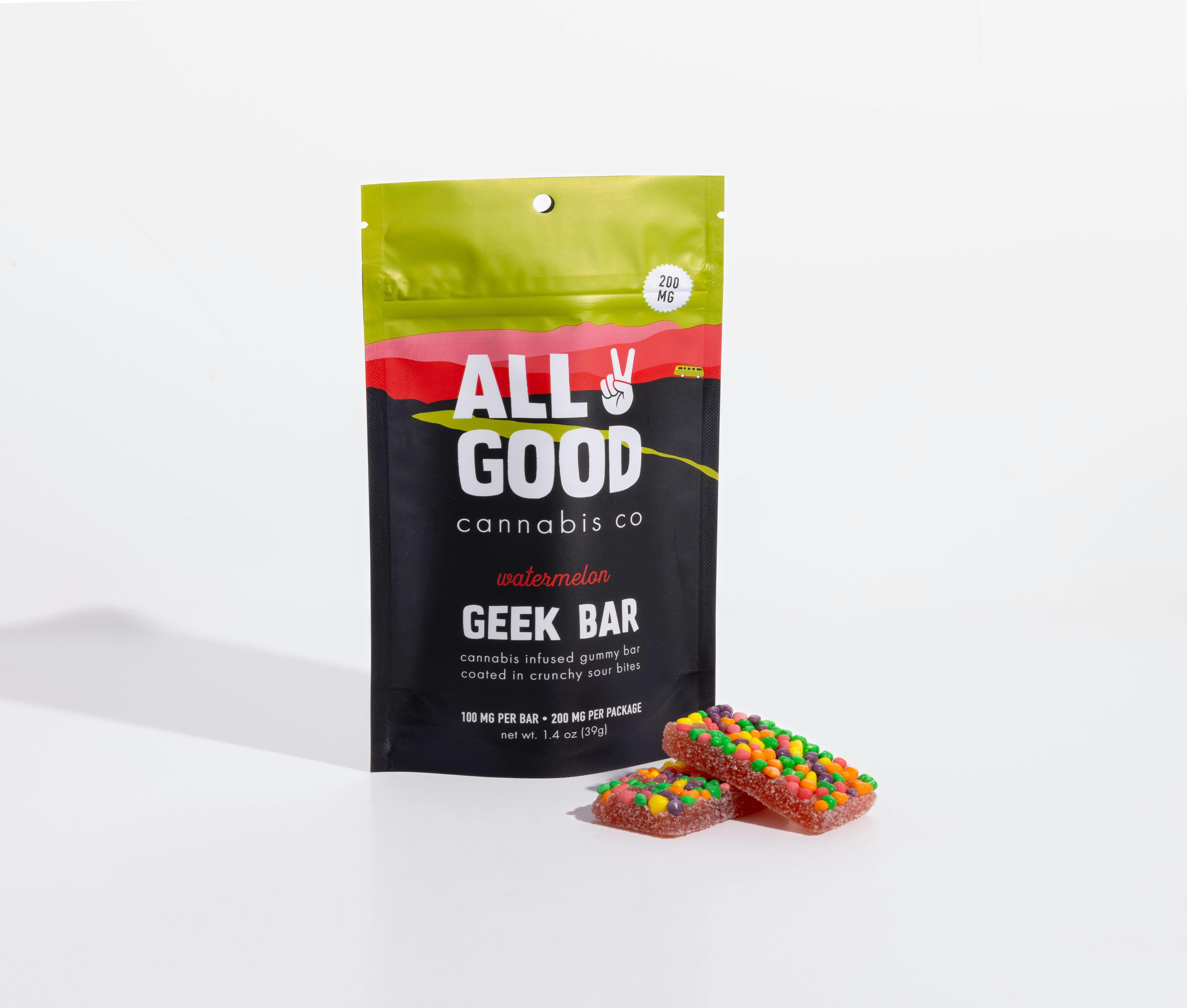 ALL GOOD CANNABIS CO. – Watermelon Geek Bar | Gummy - 200MG - 200mg for  Sale in Ironwood, MI