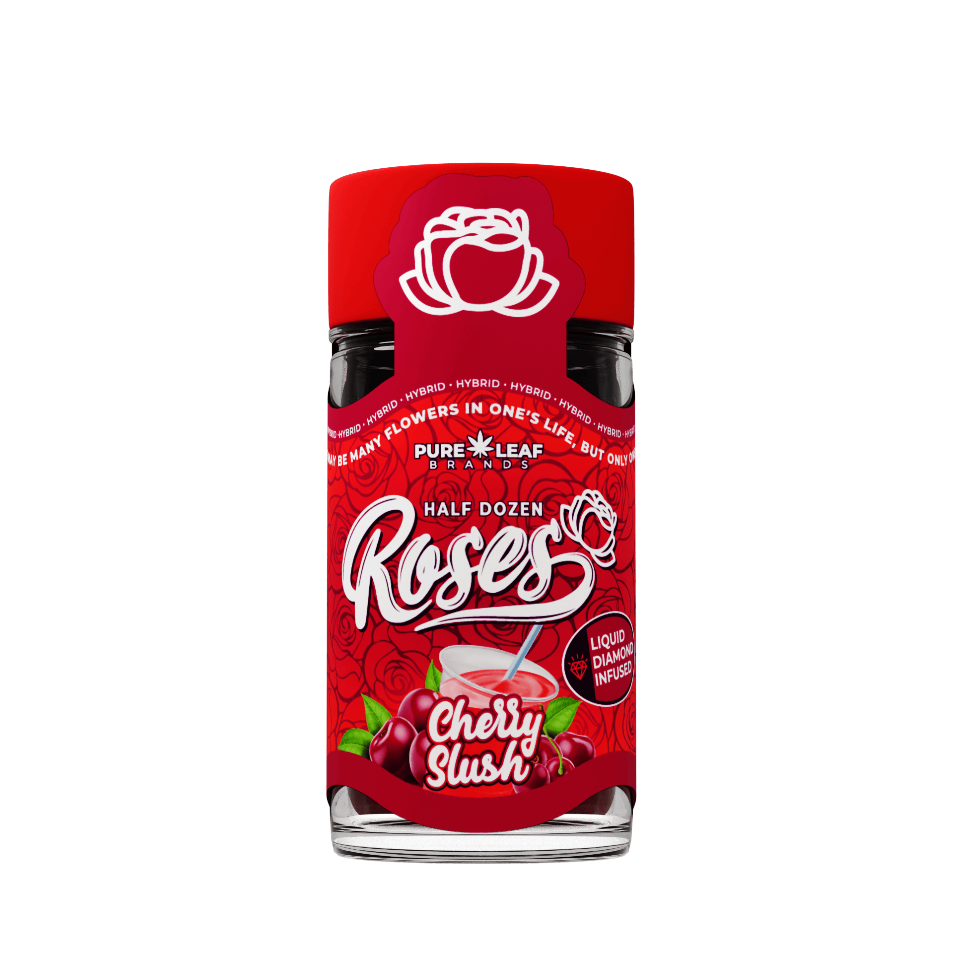 ROSES – Cherry Slush | Liquid Diamond Infused Pre-Roll Pack (6 X