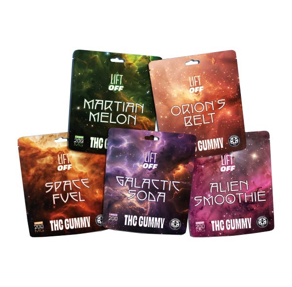 LIFT OFF – Martian Melon | Single Serve Gummy - 200mg for Sale in