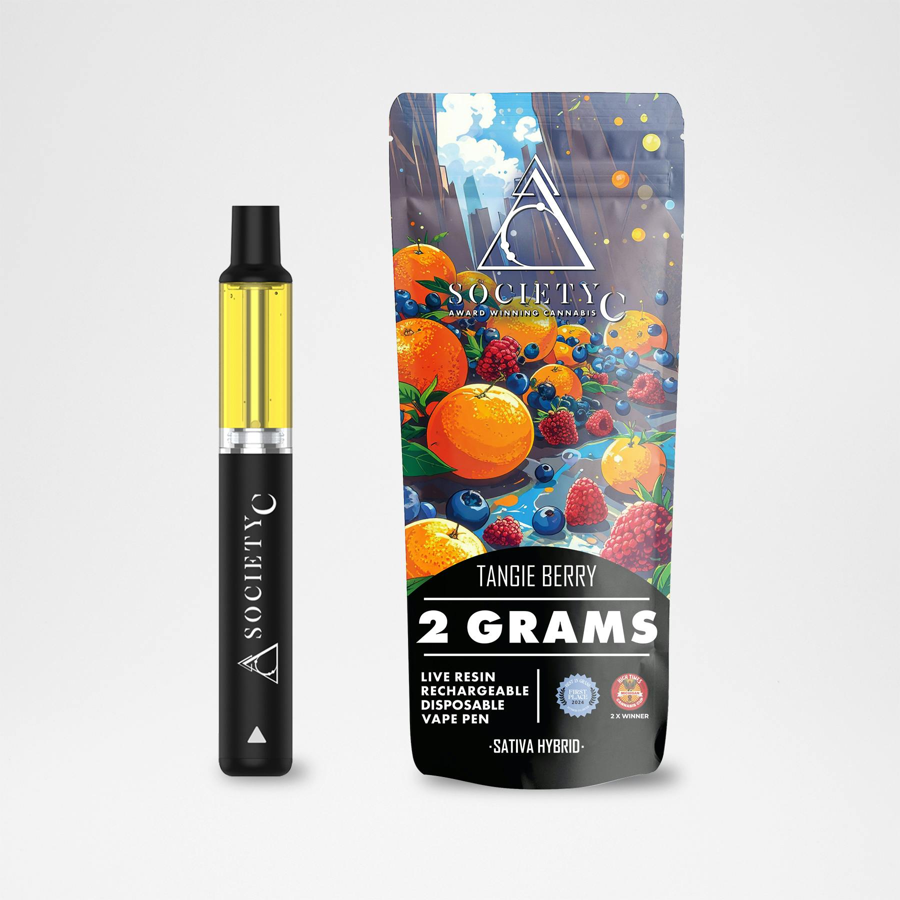 SOCIETY C – Tangie Berry | Live Resin Disposable Vape - 2g for