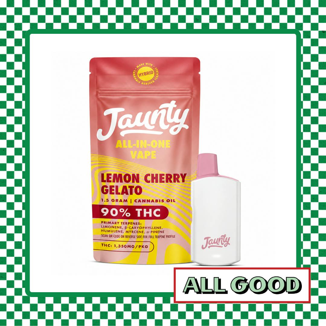 Jaunty | Lemon Cherry Gelato | AIO Vape | Hybrid | 1.5g