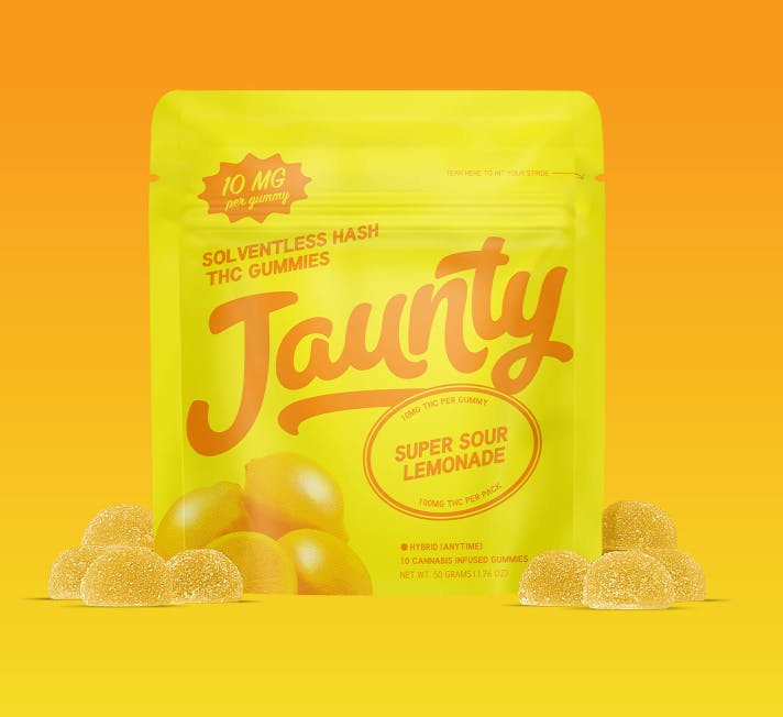 Jaunty | Super Sour Lemonade | Gummies | Sativa | 100mg