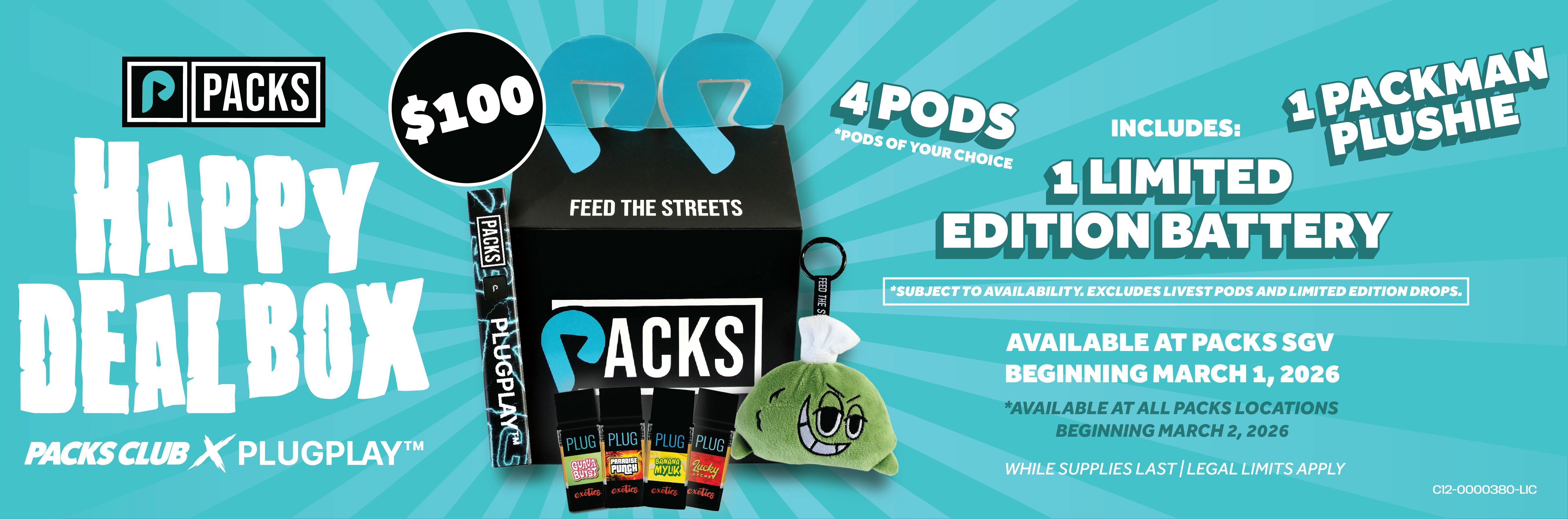 PACKS x PlugPLAY - Happy Deal Box