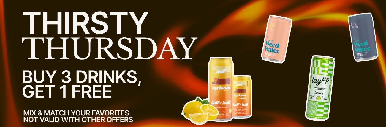 Thirsty Thursday: Buy 3 Drinks And Get 1 Free