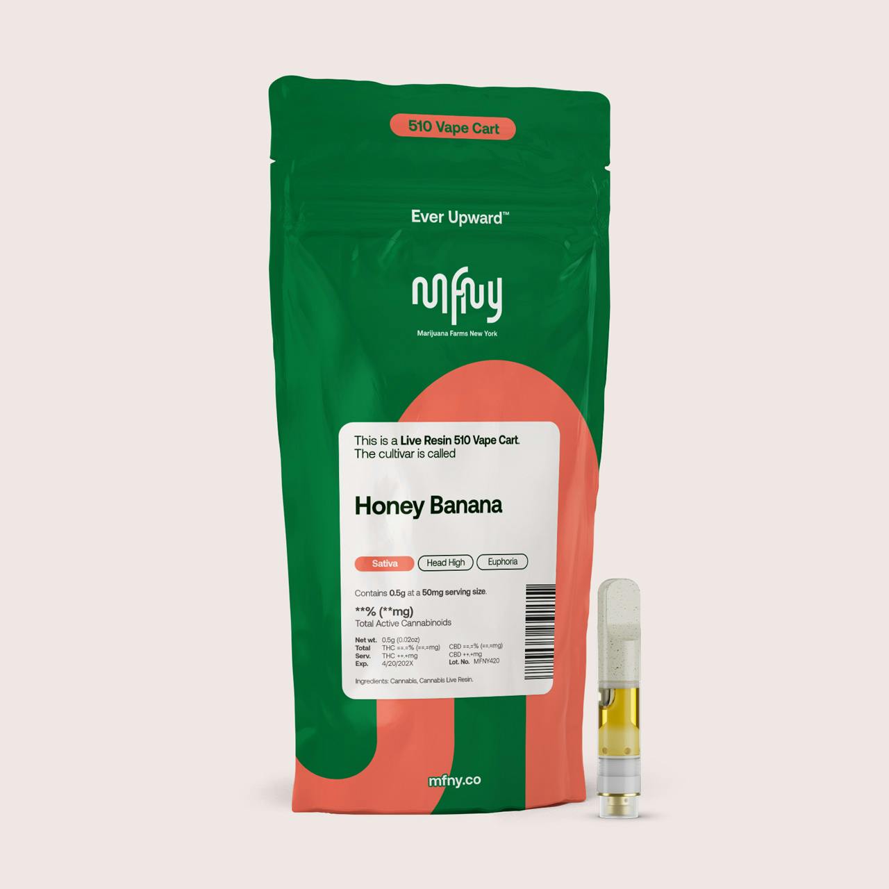 MFNY | Honey Banana Live Resin | Cartridge | 0.5g