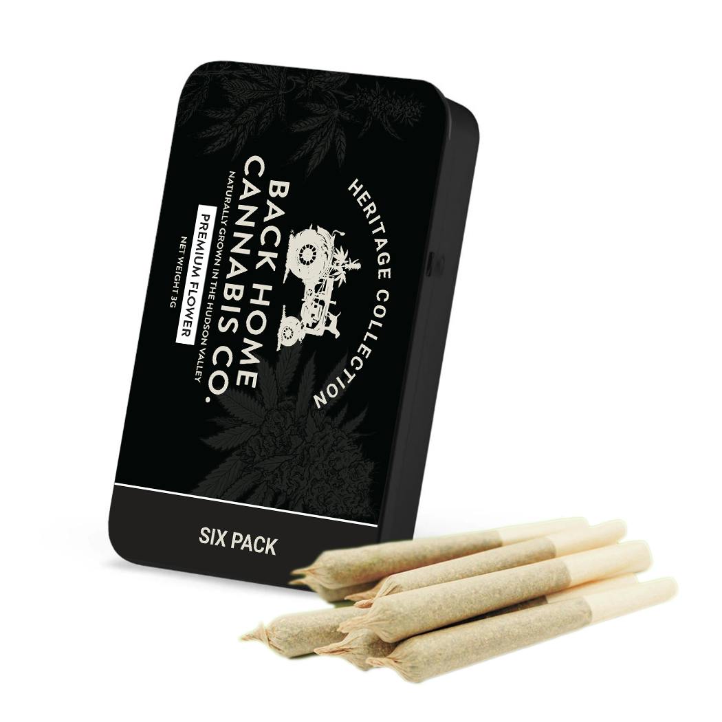 Back Home | White Widow | 6 Pack Prerolls | 3g | Hybrid