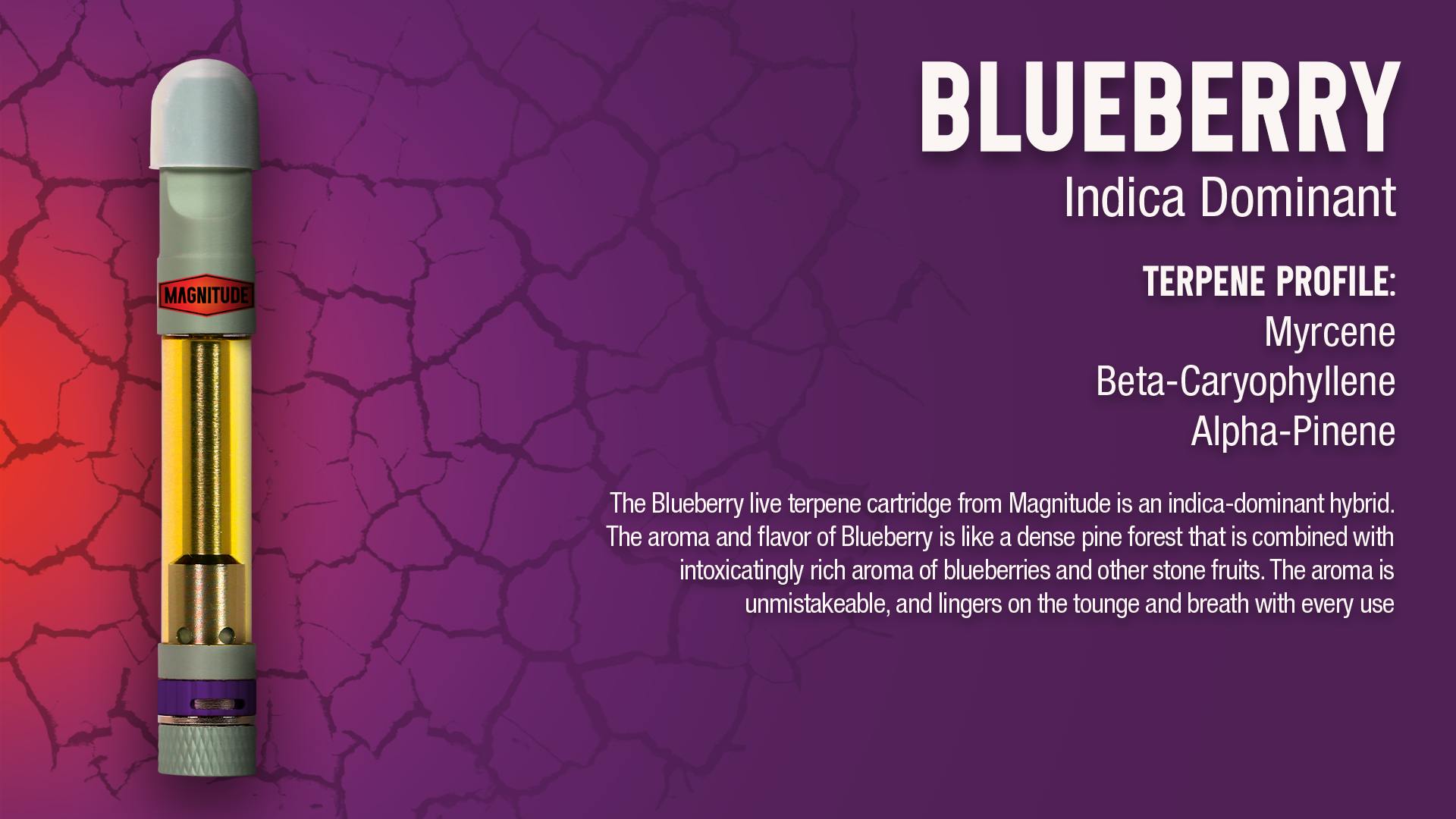 Blueberry | Vape Cart | 1g - 1g | Vaporizers | Magnitude