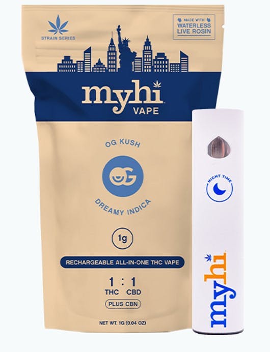 OG Kush Dreamy Indica | 1:1 THC:CBD + CBN | 1g Waterless