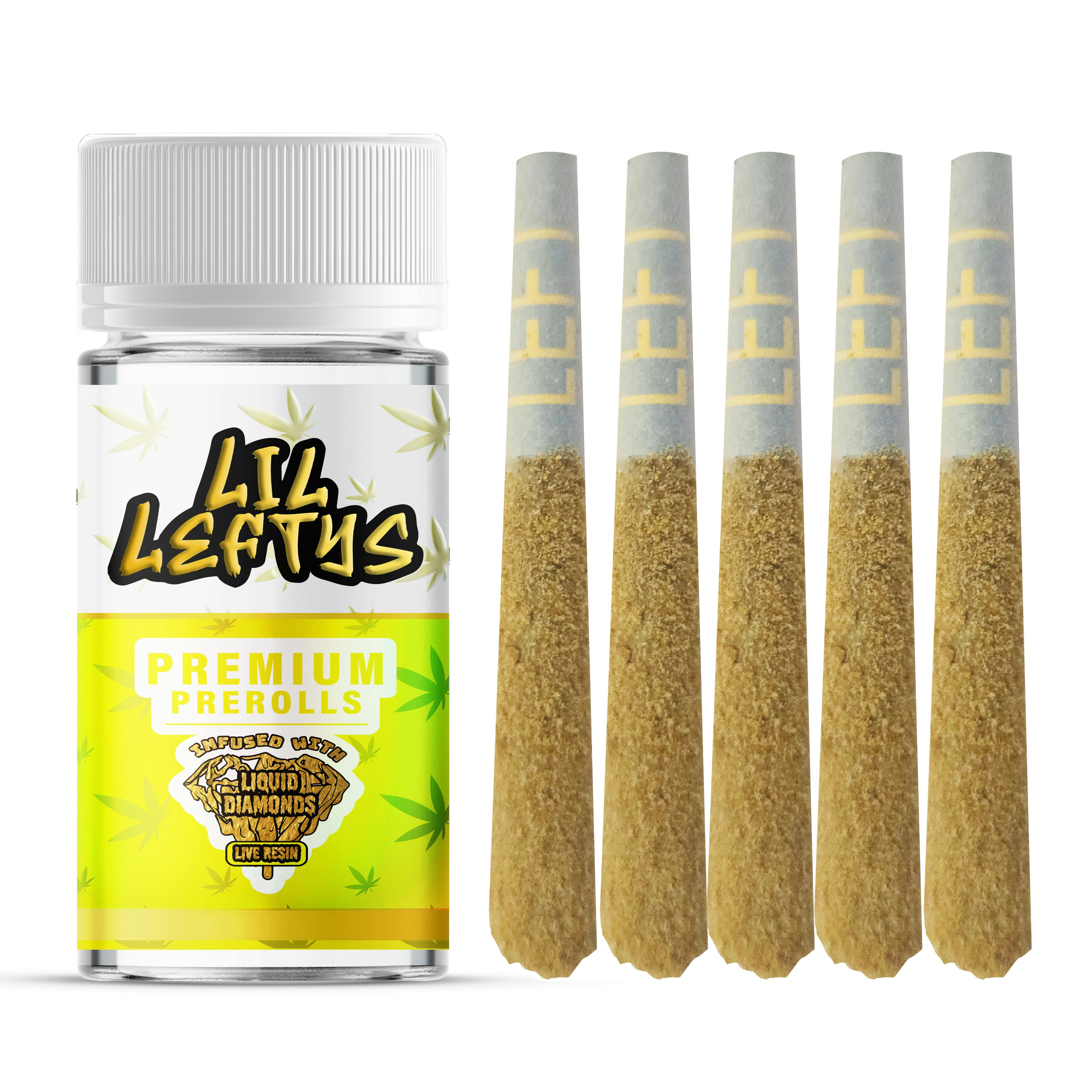 Shop Lil Leftys Pineapple Splash | Infused Pre-Rolls 0.75g 5 pack