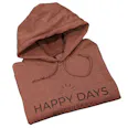 Happy Days Hoodie-Burgundy-M