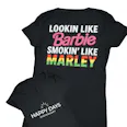 Happy Days Short Sleeve V-Neck | Barbie/Marley | Black-S