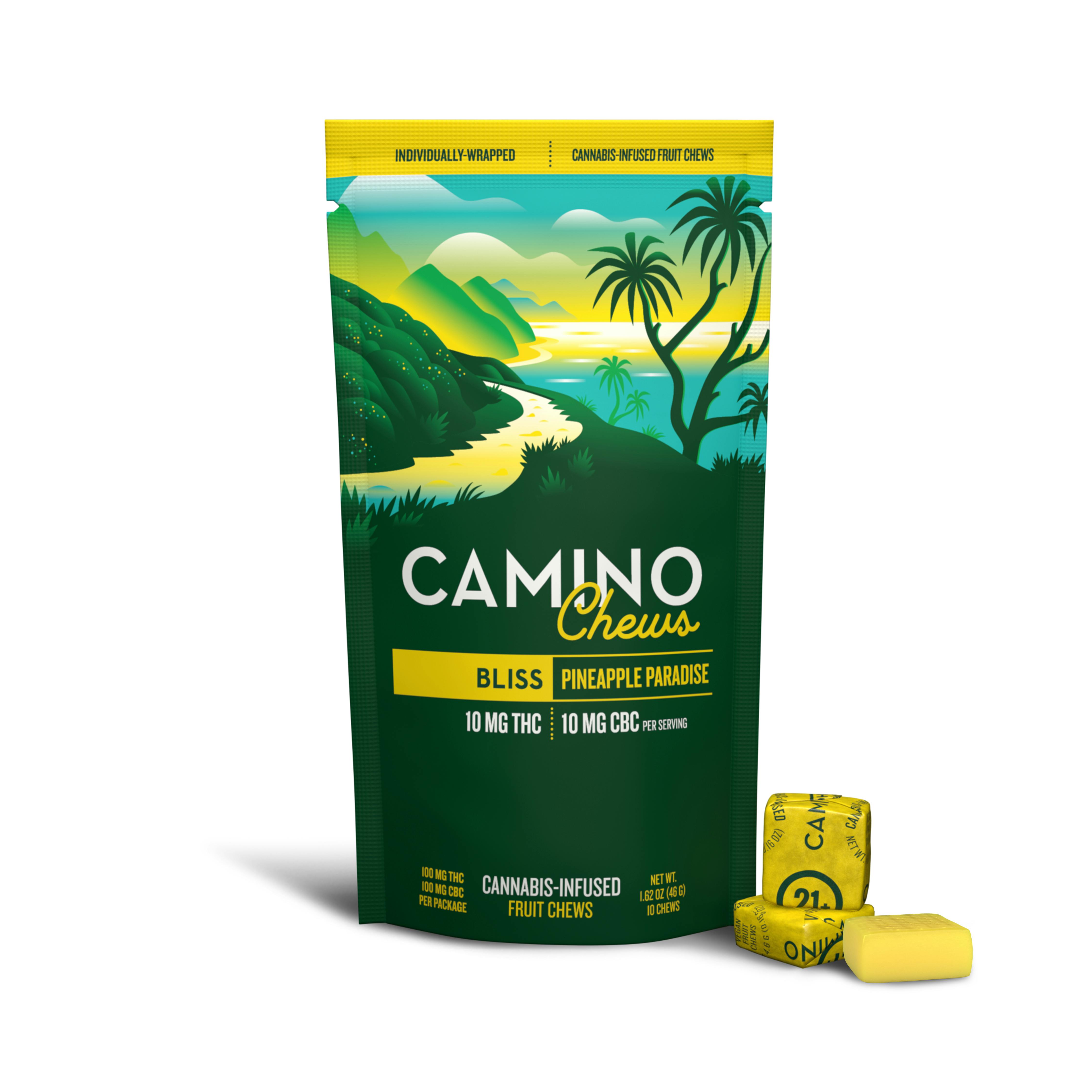 Shop Pineapple Paradise (Chews) | 10mgTHC:10mgCBC | 10pk (Bliss