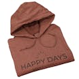 Happy Days Hoodie-Burgundy-S