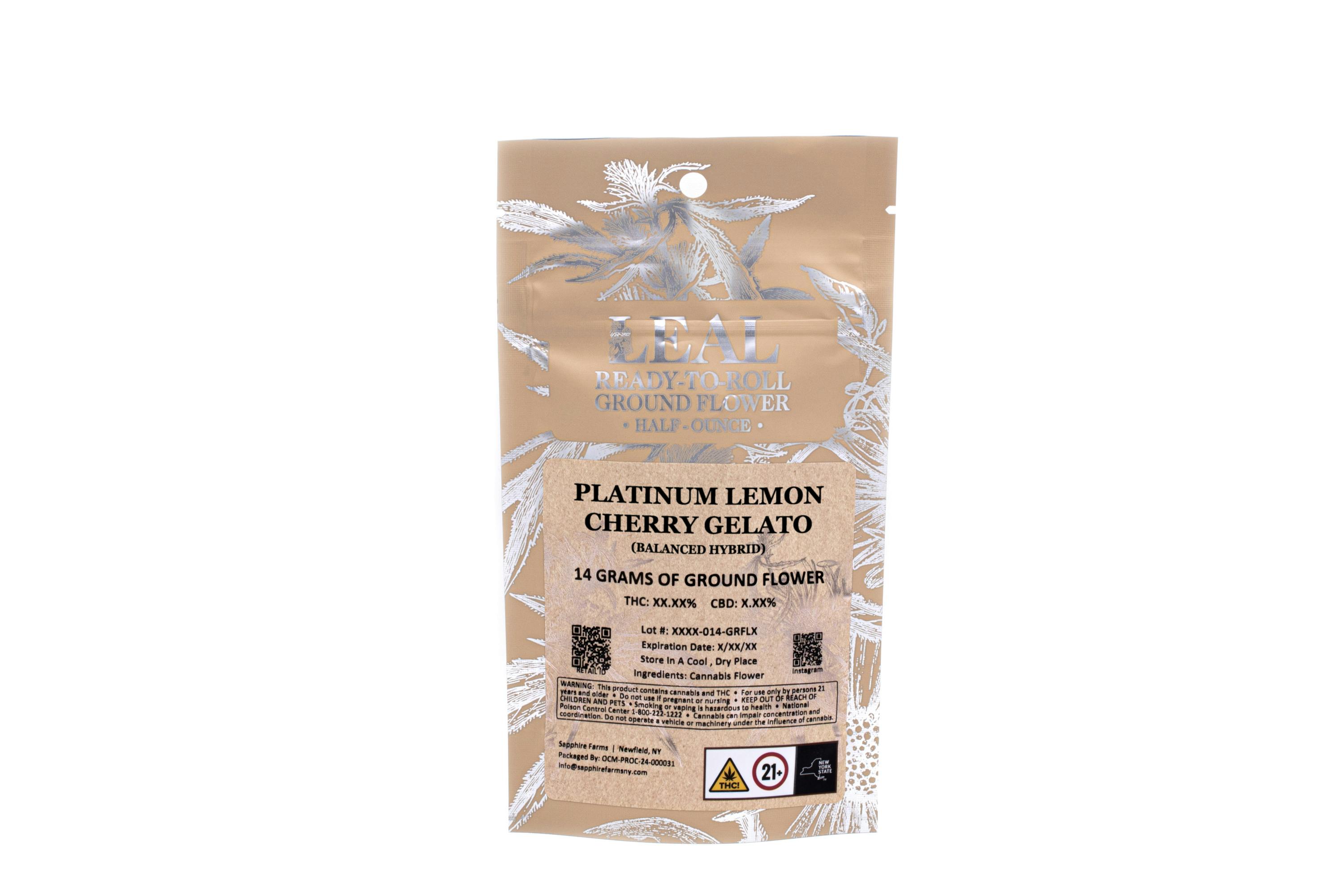 Shop Platinum Lemon Cherry Gelato | Ground Flower | 14g - 14g at