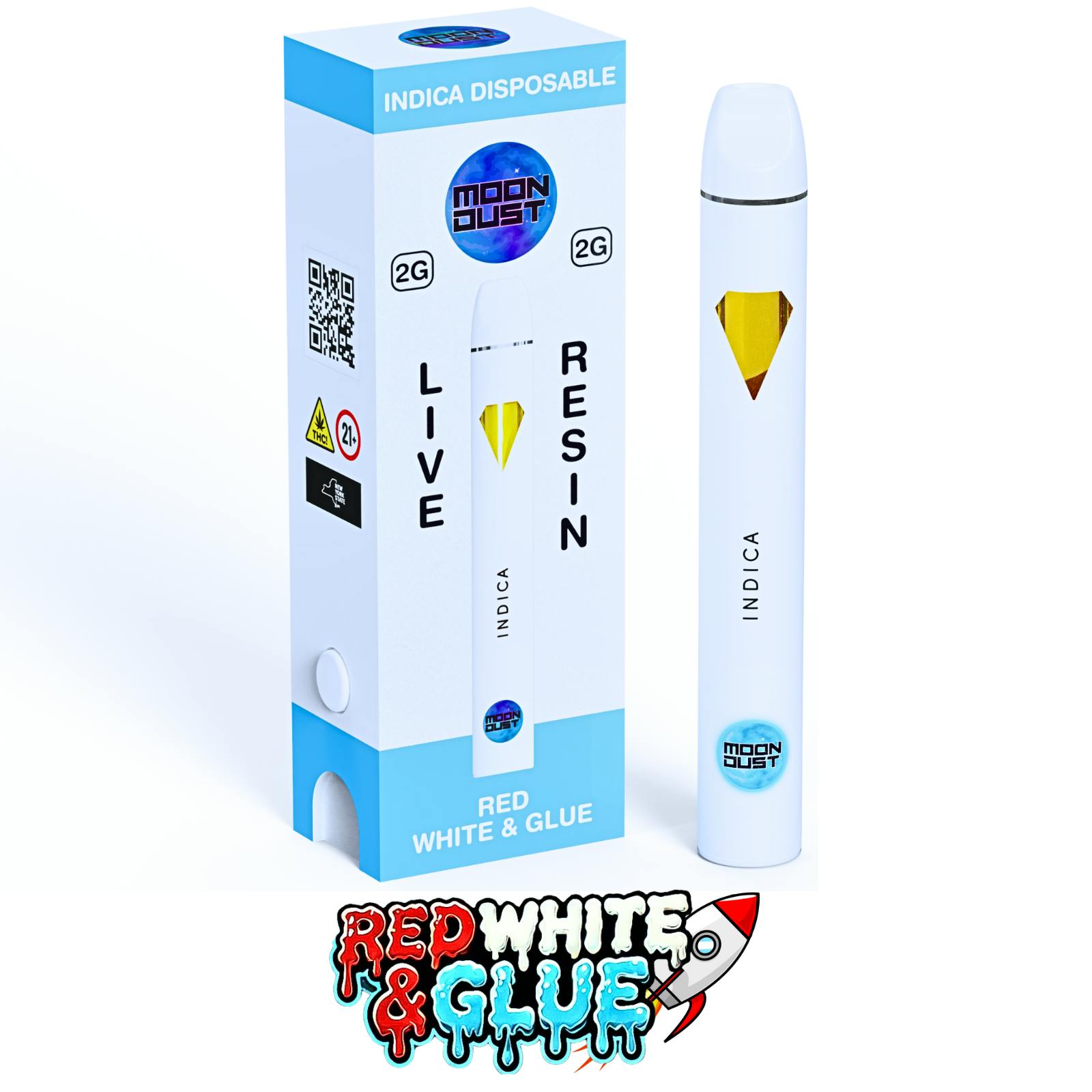 Shop Red White & Glue | LIVE RESIN | 2g AIO - 2g at Long Island's