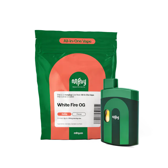 Mfny White Fire OG Live Resin AIO, 1 g · Disposable