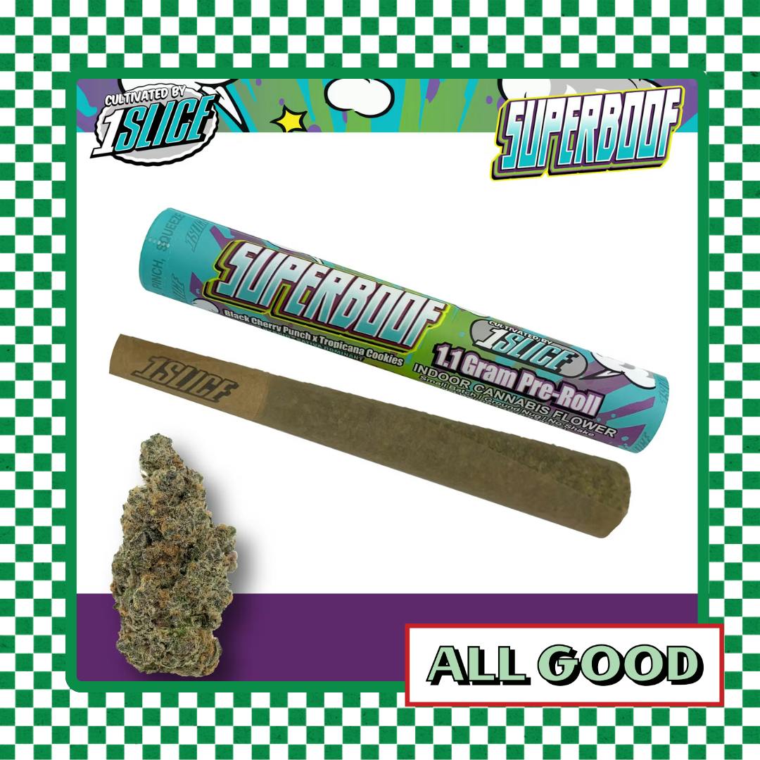 1Slice | Super Boof | Preroll | Sativa |1.1g