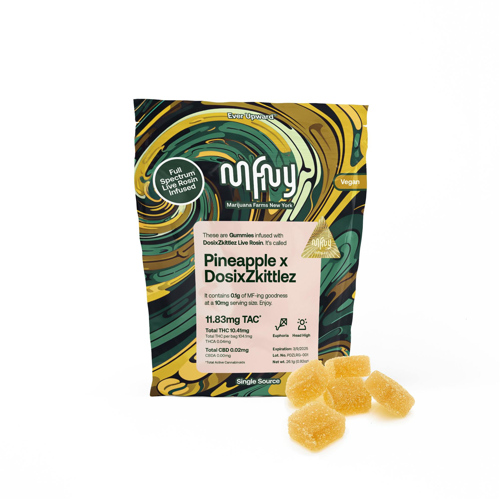 MFNY | Gummy | Live Rosin Pineapple x Dosi x Zkittlez