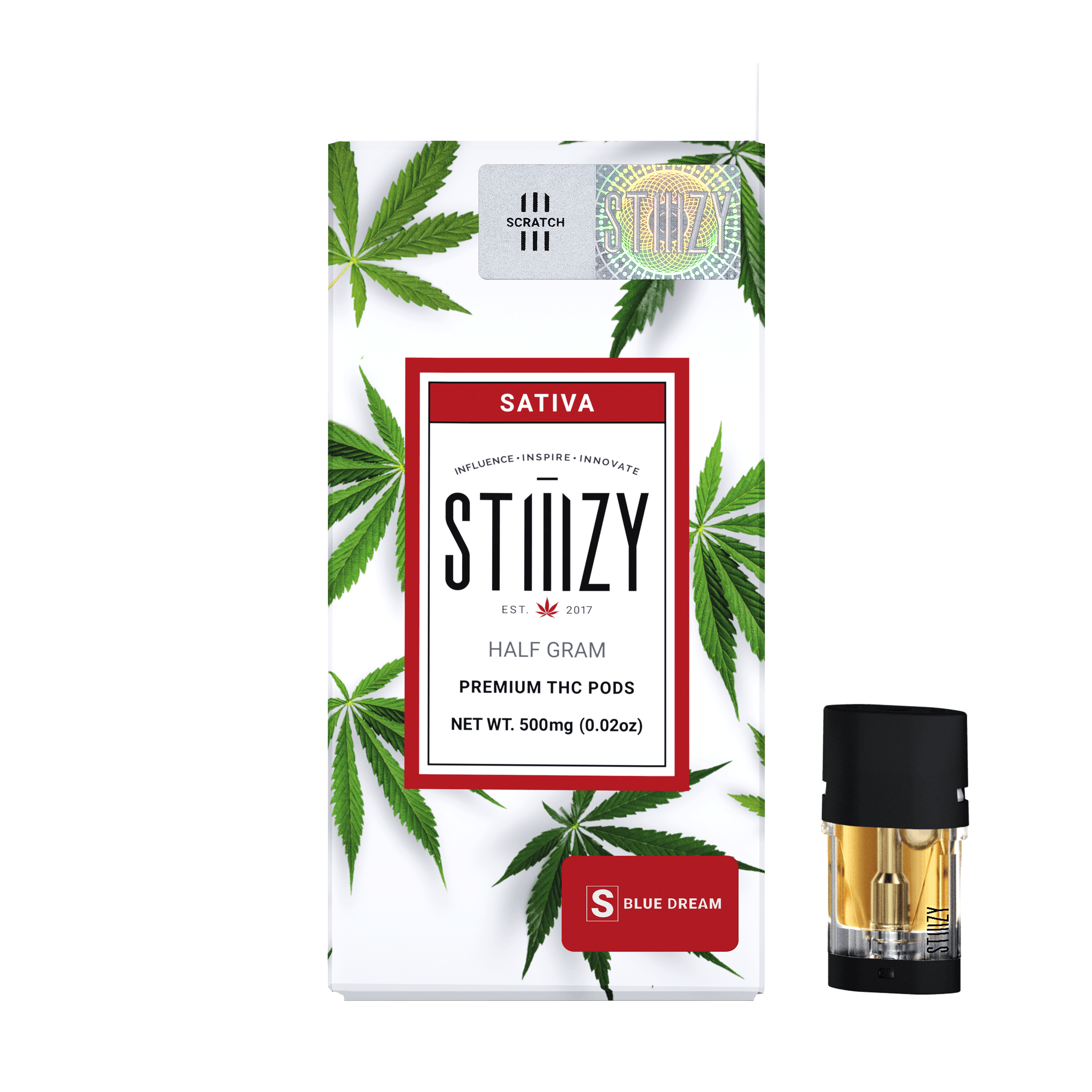 STIIIZY | Vape | .5g Pod | Original Pods Blue Dream