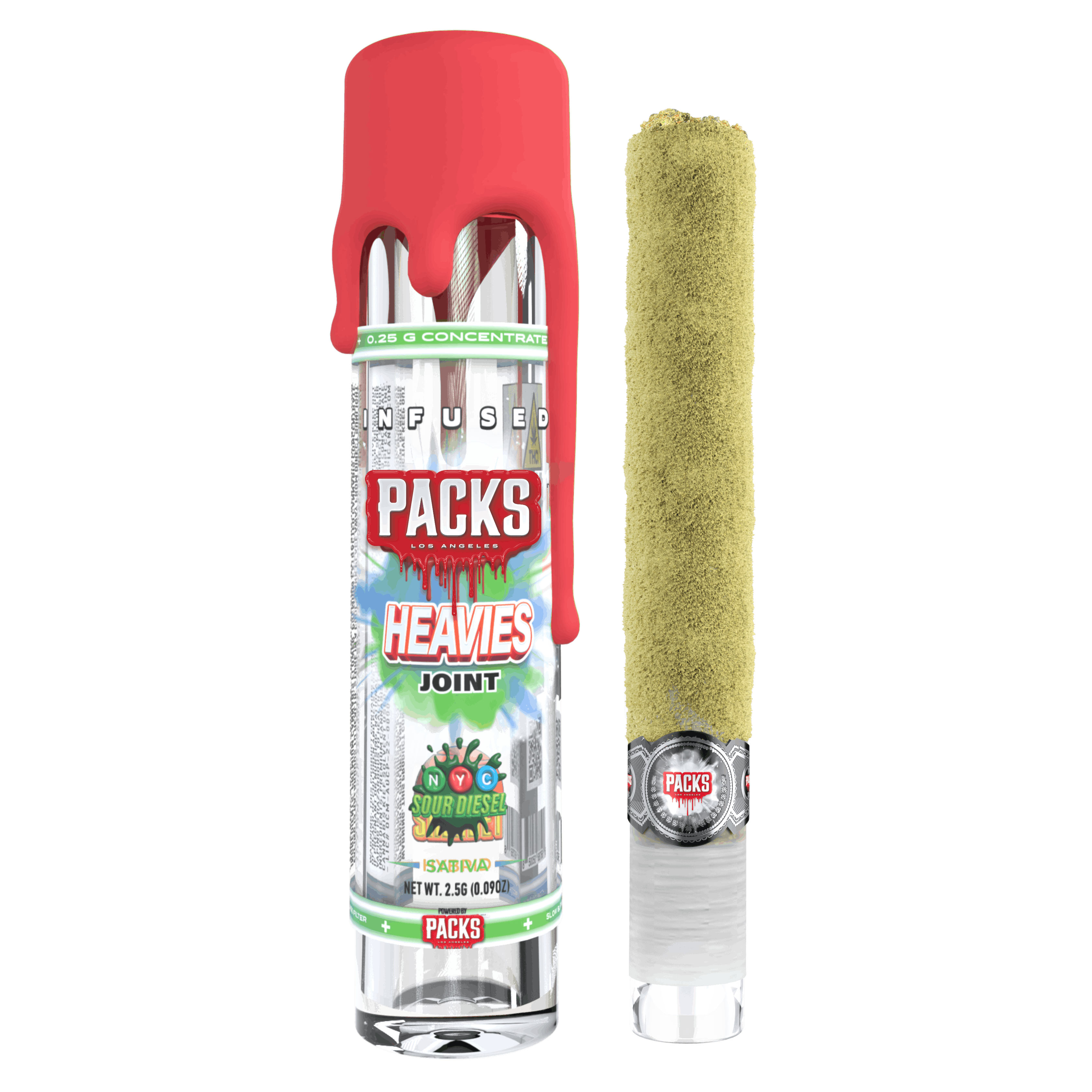 Packs | Preroll | 2.5g | Infused NYC Sour Diesel Heavy