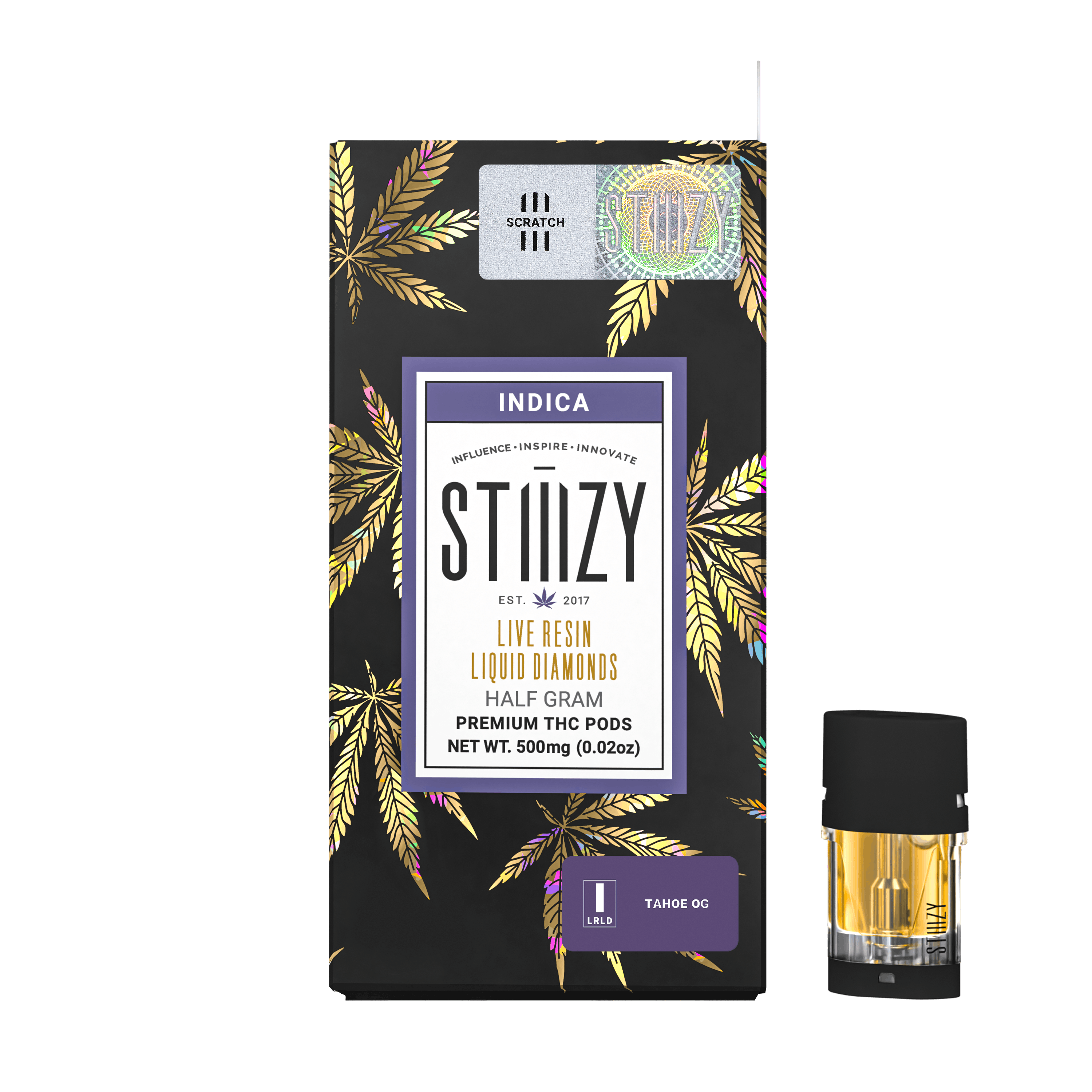 STIIIZY | Vape | .5g Pod | Live Resin Liquid Diamond Pod Tahoe OG