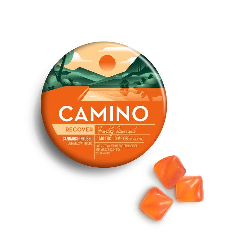 Camino | Gummy | 20pk | 100mg | 1:2 (THC : CBG) | Recover- Freshly Squeezed