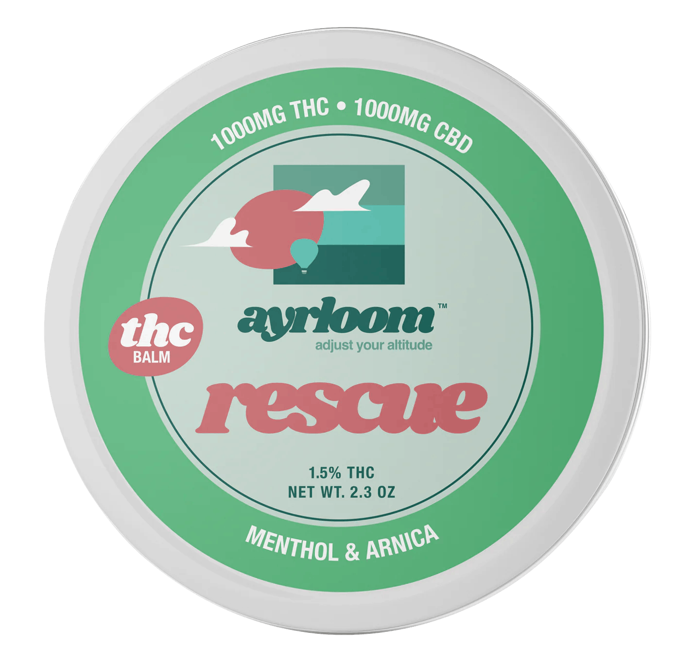Ayrloom | Topical | 1:1 | Rescue Balm Menthol & Arnica