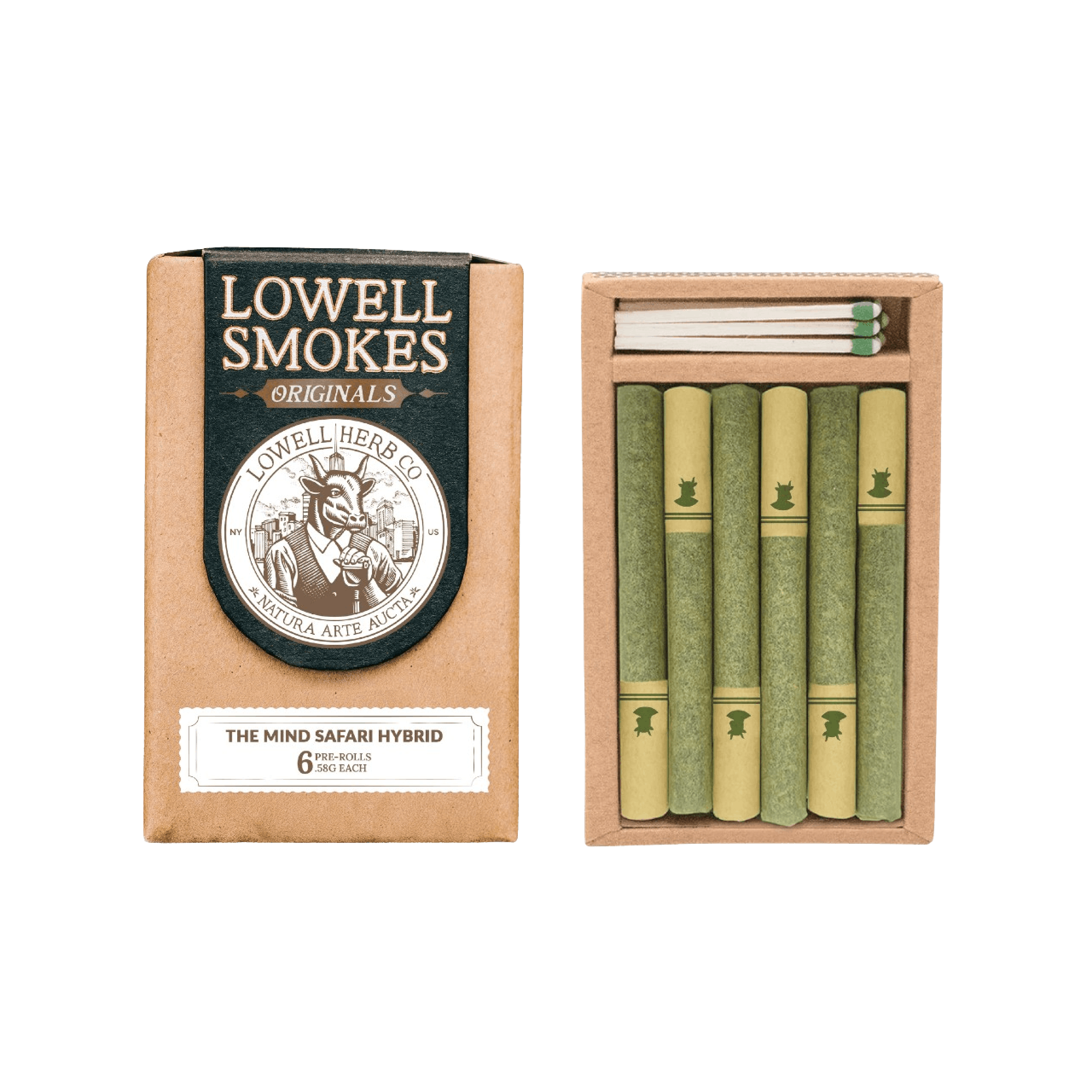 Lowell | Preroll | 6pk | 3.6g |  Mind Safari Joints