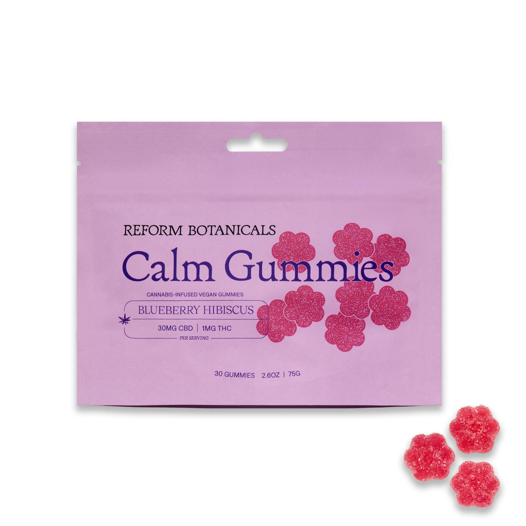 Reform Botanicals | CBD | Calm - Blueberry Hibiscus | 1mg THC : 30mg CBD