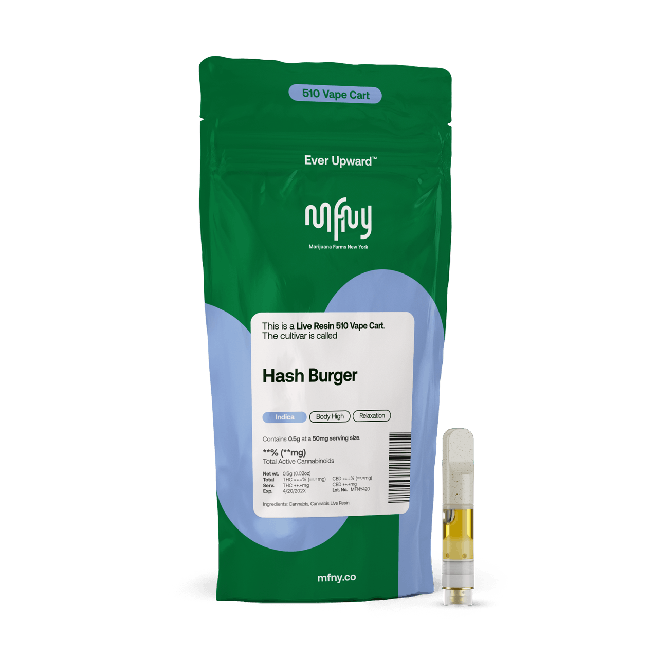 MFNY | Vape | .5g Cart | Live Resin Hash Burger