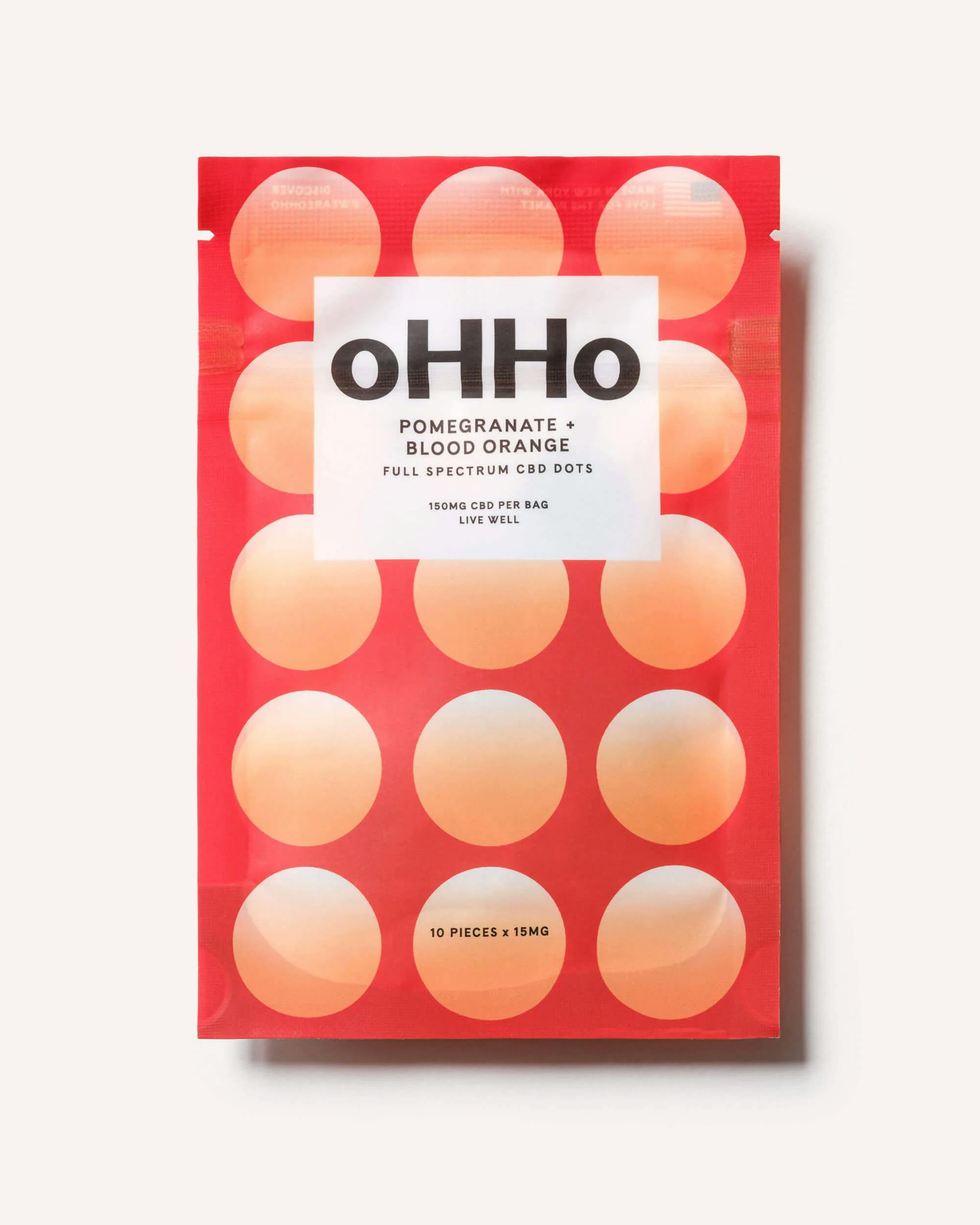 OHHO | Gummy | Pomegranate x Blood Orange Dots | 10pk | 150mg