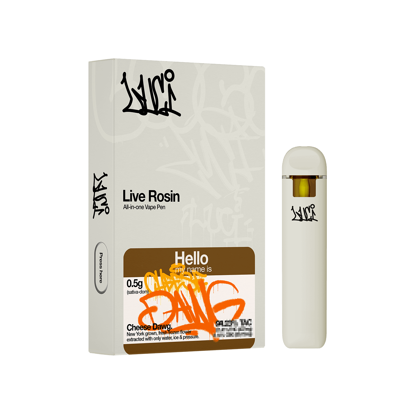 Luci | Vape | .5g AIO | Live Rosin Cheese Dawg