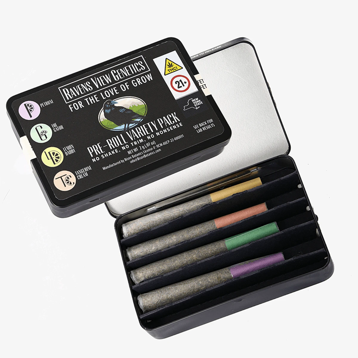 Raven's View | Variety Tin | Preroll 4pk | 2g