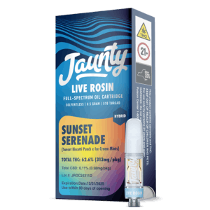 Jaunty | Vape | .5g Cart | Live Rosin Sunset Serenade